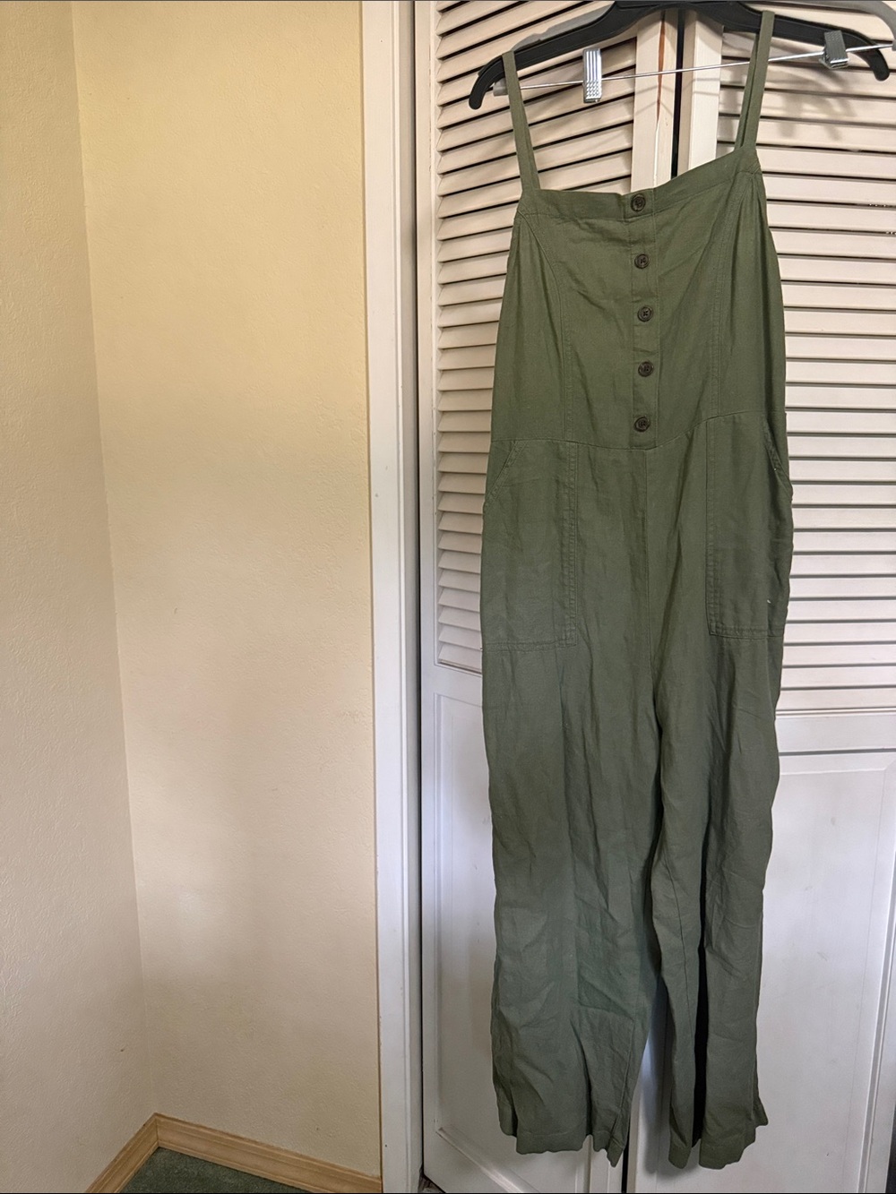 Olive Green Wide Leg Jumpsuit